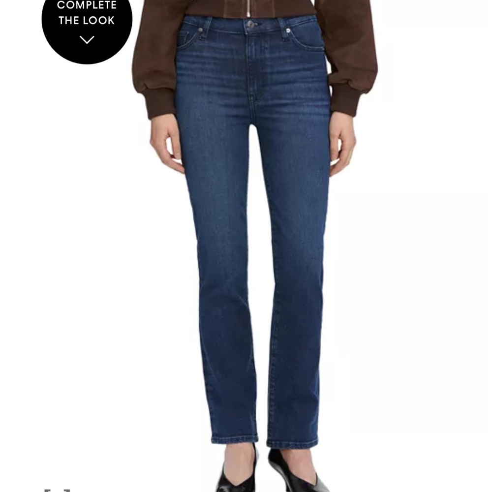 Frame Le Slim Straight Leg Jeans in Deep Indigo